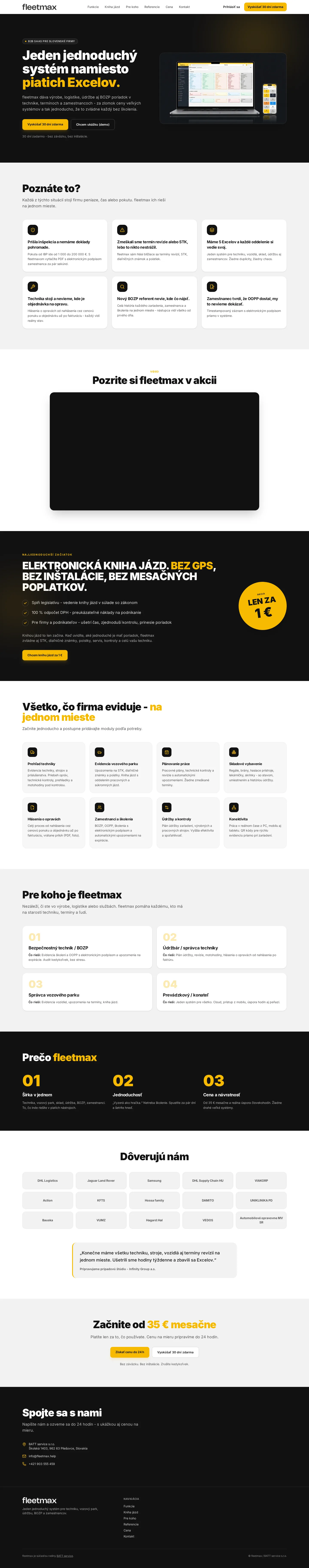 fleetmax - firemný web